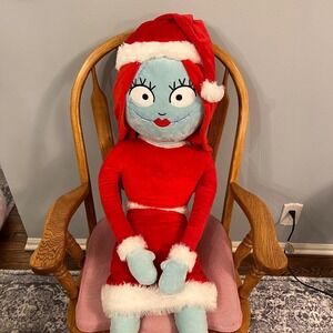 Disney Nightmare Before Christmas Sally Plush Doll Santa Holiday Decor 48"